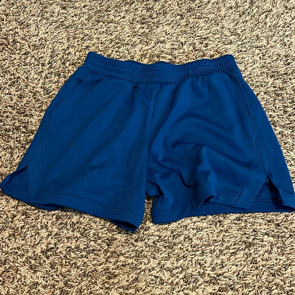 Dark blue athletic shorts
